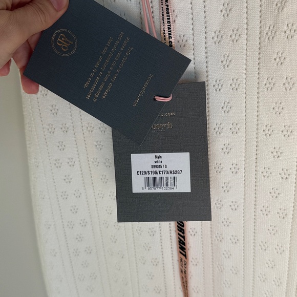 House of CB Myla Maxi Dress in White size Small NWT, White Knit Maxi Dress - Picture 7 of 8